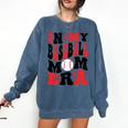 In My Baseball Mom Era Groovy Mom Comfort Colors Sweatshirt Blue Jean