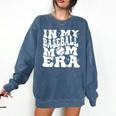 In My Baseball Mom Era Retro Groovy Baseball Comfort Colors Sweatshirt Blue Jean In My Baseball Mom Era Retro Groovy Baseball Comfort Colors Sweatshirt Blue Jean