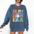 In My Baseball Mom Era Tee Bunny Ears Rabbit Baseball Comfort Colors Sweatshirt Blue Jean