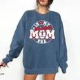 Baseball Mom Era For Women Player Mother Comfort Colors Sweatshirt Blue Jean