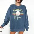 BASEBALL MOM Fun RETRO LOOK Premium Comfort Colors Sweatshirt Blue Jean BASEBALL MOM Fun RETRO LOOK Premium Comfort Colors Sweatshirt Blue Jean