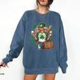 Baseball Mom Green Shamrock St Patrick Day Women Comfort Colors Sweatshirt Blue Jean Baseball Mom Green Shamrock St Patrick Day Women Comfort Colors Sweatshirt Blue Jean