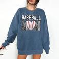 Baseball Mom Heart Sports Mom Comfort Colors Sweatshirt Blue Jean Baseball Mom Heart Sports Mom Comfort Colors Sweatshirt Blue Jean
