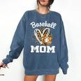 Baseball Mom Leopard Heart Matching Family Comfort Colors Sweatshirt Blue Jean Baseball Mom Leopard Heart Matching Family Comfort Colors Sweatshirt Blue Jean