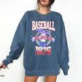 Baseball Mom Loud & Proud Since 1976 Raglan Baseball Tee Comfort Colors Sweatshirt Blue Jean