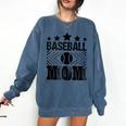 Baseball Mom Baseball Lover Mom Comfort Colors Sweatshirt Blue Jean