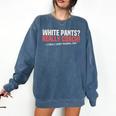 Baseball Mom Mama Baseball Lover Premium Comfort Colors Sweatshirt Blue Jean