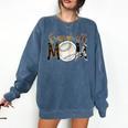 Baseball Mom Mama Mother Comfort Colors Sweatshirt Blue Jean Baseball Mom Mama Mother Comfort Colors Sweatshirt Blue Jean
