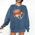 Baseball Mom Mama Mother's In My Baseball Mom Era Comfort Colors Sweatshirt Blue Jean