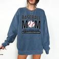 Baseball Mom Not Like a Normal Mom Baseball Mama Comfort Colors Sweatshirt Blue Jean