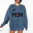 Baseball Mom Number One 1 Mother Baseball Lover Mother's Day Comfort Colors Sweatshirt Blue Jean Baseball Mom Number One 1 Mother Baseball Lover Mother's Day Comfort Colors Sweatshirt Blue Jean