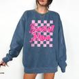 Baseball Mom And Pink Grid Sports Mother Mama Player Comfort Colors Sweatshirt Blue Jean Baseball Mom And Pink Grid Sports Mother Mama Player Comfort Colors Sweatshirt Blue Jean