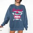 Baseball Mom Raglan Baseball Tee Comfort Colors Sweatshirt Blue Jean