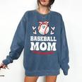 Baseball Mom Shirt Mama Women Baseball Shirt For Comfort Colors Sweatshirt Blue Jean