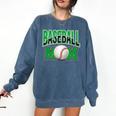 Baseball Mom Sports Green Comfort Colors Sweatshirt Blue Jean Baseball Mom Sports Green Comfort Colors Sweatshirt Blue Jean
