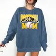 Baseball Mom Sports Mom Yellow Comfort Colors Sweatshirt Blue Jean Baseball Mom Sports Mom Yellow Comfort Colors Sweatshirt Blue Jean
