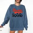 Baseball Mom Squad For Baseball Mom Comfort Colors Sweatshirt Blue Jean