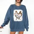 Baseball Moms Always Salty Mommy Comfort Colors Sweatshirt Blue Jean