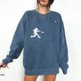 Baseball Player Home Run Team Sport Lover Softball Family Premium Tri-Blend Comfort Colors Sweatshirt Blue Jean