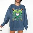 Baseball St Patricks Day Boys Girls Men Women Shamrock Green Comfort Colors Sweatshirt Blue Jean Baseball St Patricks Day Boys Girls Men Women Shamrock Green Comfort Colors Sweatshirt Blue Jean