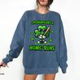 Baseball St Patrick's Day Irish Shamrock Trendy Comfort Colors Sweatshirt Blue Jean Baseball St Patrick's Day Irish Shamrock Trendy Comfort Colors Sweatshirt Blue Jean