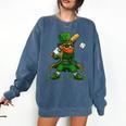 Baseball St Patricks Day Leprechaun Boys Girls Men Women Comfort Colors Sweatshirt Blue Jean Baseball St Patricks Day Leprechaun Boys Girls Men Women Comfort Colors Sweatshirt Blue Jean