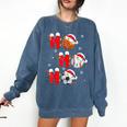 Basketball Baseball Soccer Christmas Ho Ho Ho Santa Xmas Comfort Colors Sweatshirt Blue Jean Basketball Baseball Soccer Christmas Ho Ho Ho Santa Xmas Comfort Colors Sweatshirt Blue Jean