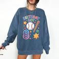 Birthday Boy 8th Birthday Baseball Comfort Colors Sweatshirt Blue Jean Birthday Boy 8th Birthday Baseball Comfort Colors Sweatshirt Blue Jean