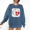 Bleached Custom Baseball Mom Number 97 Heart For Mom Comfort Colors Sweatshirt Blue Jean Bleached Custom Baseball Mom Number 97 Heart For Mom Comfort Colors Sweatshirt Blue Jean