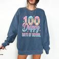 Boys Kids 100 Drippy Days Of School Baseball Drip Ice Cream Comfort Colors Sweatshirt Blue Jean Boys Kids 100 Drippy Days Of School Baseball Drip Ice Cream Comfort Colors Sweatshirt Blue Jean