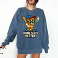Boys Pizza Theme Baseball Home Hitter Comfort Colors Sweatshirt Blue Jean Boys Pizza Theme Baseball Home Hitter Comfort Colors Sweatshirt Blue Jean
