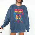 Bro I’m 67 Baseball Drip Number 67 Player 67th Birthday Comfort Colors Sweatshirt Blue Jean Bro I’m 67 Baseball Drip Number 67 Player 67th Birthday Comfort Colors Sweatshirt Blue Jean