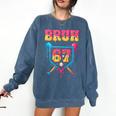 Bruh Baseball Ice Cream Drip Number 67 Player 67th Birthday Comfort Colors Sweatshirt Blue Jean Bruh Baseball Ice Cream Drip Number 67 Player 67th Birthday Comfort Colors Sweatshirt Blue Jean