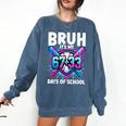 Bruh It's My 67 33 Days Of School Baseball 100 Days Smarter Comfort Colors Sweatshirt Blue Jean Bruh It's My 67 33 Days Of School Baseball 100 Days Smarter Comfort Colors Sweatshirt Blue Jean