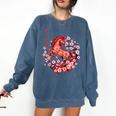 Chinese New Year 2026 Year Of The Horse Raglan Baseball Tee Comfort Colors Sweatshirt Blue Jean