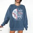 Christian Baseball Men Boy Player Team Religious Philippians Comfort Colors Sweatshirt Blue Jean Christian Baseball Men Boy Player Team Religious Philippians Comfort Colors Sweatshirt Blue Jean