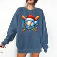 Christmas Baseball Drip For Boys Kids Ice Cream Drip Comfort Colors Sweatshirt Blue Jean Christmas Baseball Drip For Boys Kids Ice Cream Drip Comfort Colors Sweatshirt Blue Jean