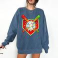 Christmas Baseball Ice Cream Drip Men Women Kids Comfort Colors Sweatshirt Blue Jean Christmas Baseball Ice Cream Drip Men Women Kids Comfort Colors Sweatshirt Blue Jean
