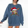 Christmas Baseball Pajama Santa For Men Boys Girls Kids Xmas Comfort Colors Sweatshirt Blue Jean Christmas Baseball Pajama Santa For Men Boys Girls Kids Xmas Comfort Colors Sweatshirt Blue Jean