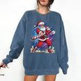 Christmas Baseball Santa Game Day Xmas Boys Kids Men Comfort Colors Sweatshirt Blue Jean Christmas Baseball Santa Game Day Xmas Boys Kids Men Comfort Colors Sweatshirt Blue Jean