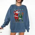 Christmas Santa Baseball Ugly Sweater Comfort Colors Sweatshirt Blue Jean Christmas Santa Baseball Ugly Sweater Comfort Colors Sweatshirt Blue Jean