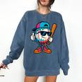 Cool Baseball Drip For Boys Ice Cream Drip Baseball Kids Comfort Colors Sweatshirt Blue Jean Cool Baseball Drip For Boys Ice Cream Drip Baseball Kids Comfort Colors Sweatshirt Blue Jean