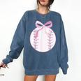 Coquette Baseball Mom Pink Bow Baseball Mama Comfort Colors Sweatshirt Blue Jean Coquette Baseball Mom Pink Bow Baseball Mama Comfort Colors Sweatshirt Blue Jean