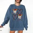 Coquette Bow XOXO Baseball Lover Heart Valentine Game Day Comfort Colors Sweatshirt Blue Jean Coquette Bow XOXO Baseball Lover Heart Valentine Game Day Comfort Colors Sweatshirt Blue Jean
