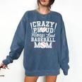 Crazy Proud Always Loud Baseball Mom Saying Graphic Premium Tri-Blend Comfort Colors Sweatshirt Blue Jean Crazy Proud Always Loud Baseball Mom Saying Graphic Premium Tri-Blend Comfort Colors Sweatshirt Blue Jean