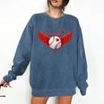 Cute Baseball &Cupid Wings Happy Valentines Boys Men Comfort Colors Sweatshirt Blue Jean Cute Baseball &Cupid Wings Happy Valentines Boys Men Comfort Colors Sweatshirt Blue Jean