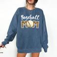 Cute Baseball Mom Leopard Print Mom For Mother's Day Comfort Colors Sweatshirt Blue Jean Cute Baseball Mom Leopard Print Mom For Mother's Day Comfort Colors Sweatshirt Blue Jean