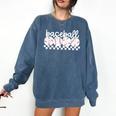 Cute Sports Baseball Mom Game Day Comfort Colors Sweatshirt Blue Jean Cute Sports Baseball Mom Game Day Comfort Colors Sweatshirt Blue Jean