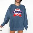 Dada Rookie Of Year 1st Birthday Baseball Theme Matching Comfort Colors Sweatshirt Blue Jean
