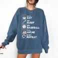 Eat Sleep Baseball Anime Repeat Japanese Otaku Comfort Colors Sweatshirt Blue Jean Eat Sleep Baseball Anime Repeat Japanese Otaku Comfort Colors Sweatshirt Blue Jean